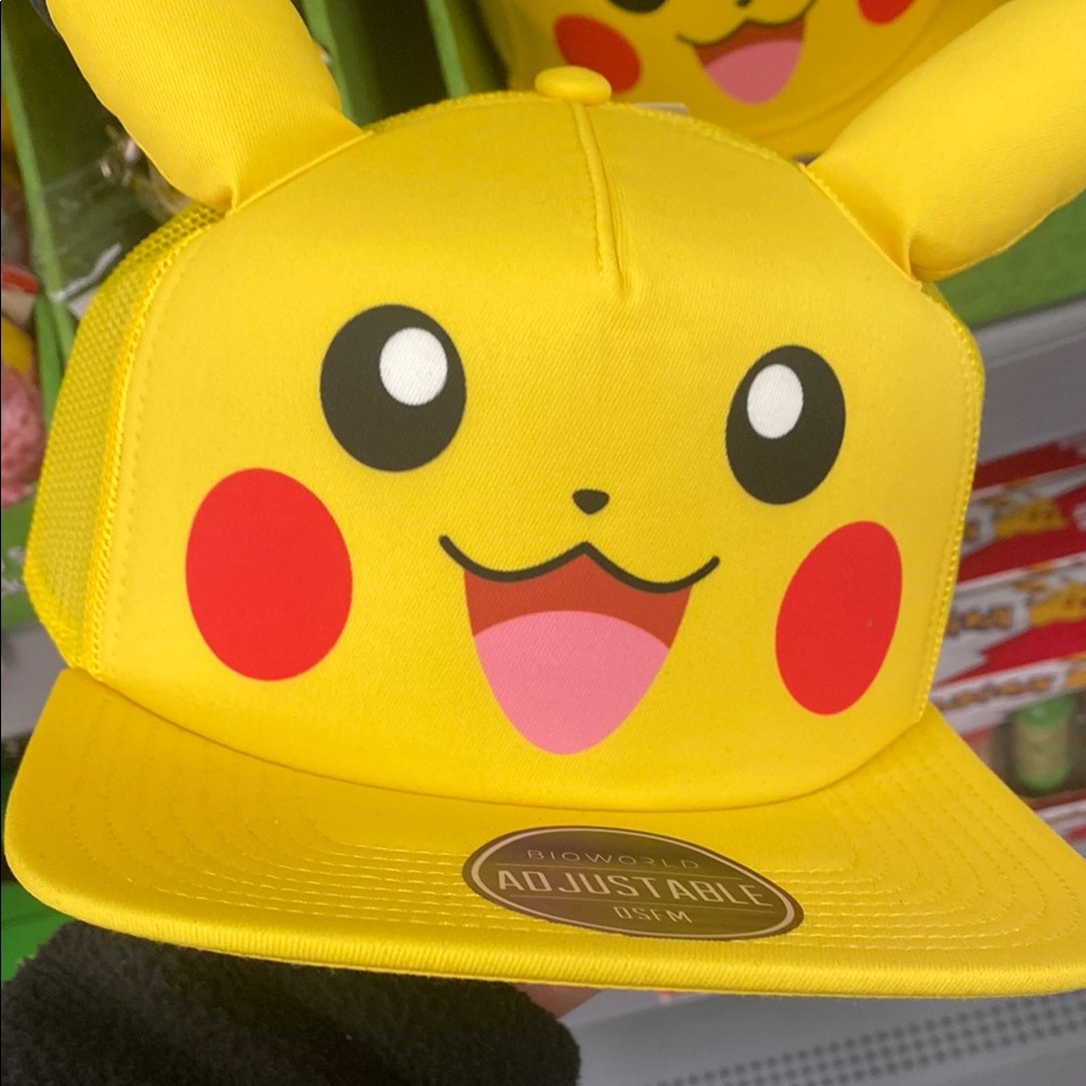 Yellow Pikachu Face Cap